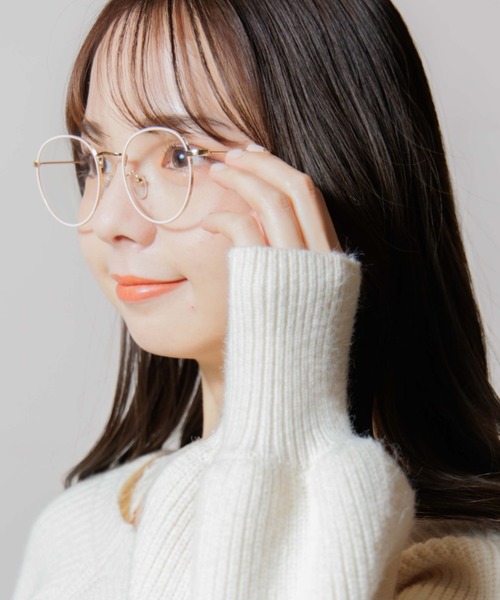flower(フラワー)の「ラブリーカラーグラス2(メガネ・レディース・カーキ/ピンク/ブラック・FREE)」の3枚目の写真