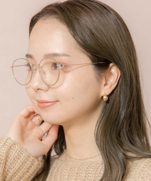 flower(フラワー)の「ラブリーカラーグラス2(メガネ・レディース・カーキ/ピンク/ブラック・FREE)」の4枚目の写真