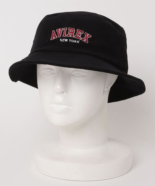 AVIREX(アヴィレックス)の「LOGOコーデュロイ HAT/ ロゴコーデュロイ ハット(ハット・メンズ・ブラウン/ブラック・F)」の2枚目の写真