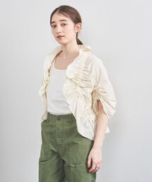 UNITED ARROWS | シャーリングフリル タフタ ボレロ(カーディガン/ボレロ)