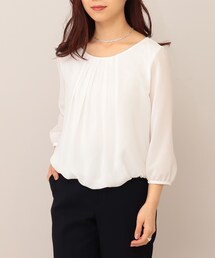 UNTITLED | プレーヌツイルブラウス【マシンウォッシャブル】(Tシャツ/カットソー)
