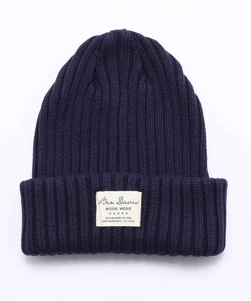SEVENDAYS=SUNDAY(セブンデイズサンデイ)の「【通販限定販売】BENDAVISコットンニットキャップ(ニットキャップ/ビーニー・メンズ・ネイビー/ダークグレー/ホワイト/ブラック・FREE)」の4枚目の写真