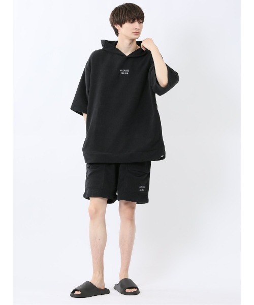 TAKA-Q(タカキュー)の「【サウナ キャンプ アウトドア】タカキュー Sauna Camp×T/Q パイル ポンチョ(セットアップ可能)(パーカー・メンズ・ネイビー/ブラック/カーキ・FREE)」の16枚目の写真