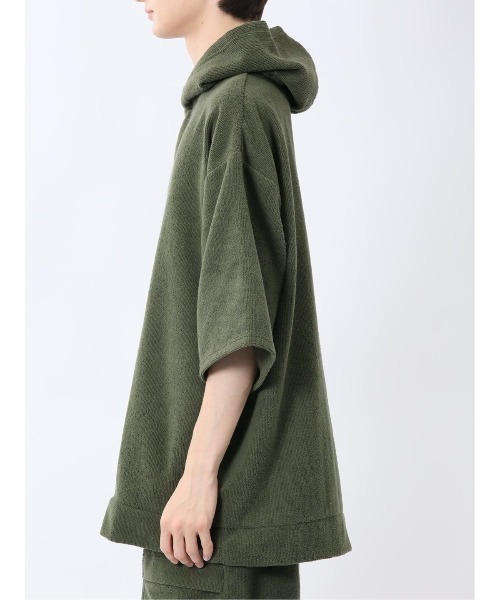TAKA-Q(タカキュー)の「【サウナ キャンプ アウトドア】タカキュー Sauna Camp×T/Q パイル ポンチョ(セットアップ可能)(パーカー・メンズ・ネイビー/ブラック/カーキ・FREE)」の20枚目の写真
