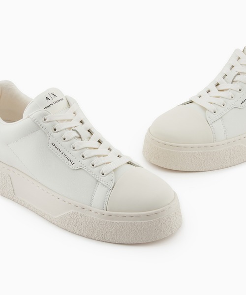 ARMANI EXCHANGE(アルマーニエクスチェンジ)の「【A|X アルマーニ エクスチェンジ】レースアップスニーカー(スニーカー・メンズ・ホワイト・7/6.5/6/5.5/8.5/9.5/9/8/7.5)」の6枚目の写真