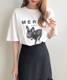 Futier land | 【綿100%】半袖MERCIロゴTシャツ(Tシャツ/カットソー)