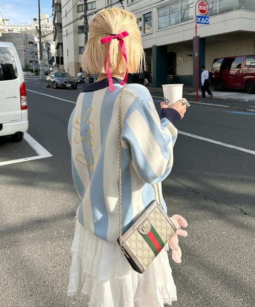 Alley by w closet(アリーバイダブルクローゼット)の「【Alley】ティアードランダムヘムスカート(スカート・レディース・ホワイト/ブラック・FREE)」の12枚目の写真
