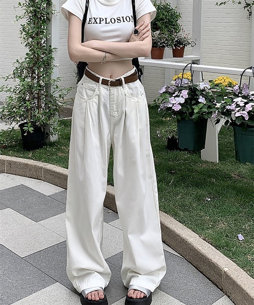 MAISON DE THERESE(メゾン ド テレーズ)の「ハイウエスト ボーイフレンドデニム(デニムパンツ・レディース・ベージュ/インディゴブルー/ライトブルー/ホワイト/ブルー/ブラウン・S/M/L/XS/XL/XX-LARGE/X-LARGE)」の19枚目の写真