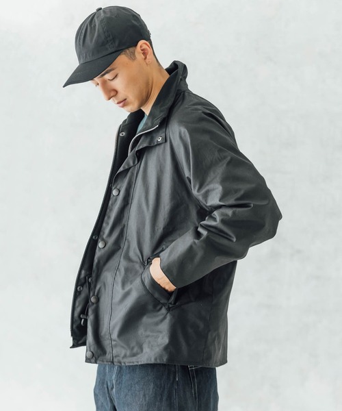 Barbour(バブアー)の「【Barbour】〈別注〉TRANSPORT オイルドジャケット MEN(その他アウター・メンズ・ブラック・40/42/44)」の4枚目の写真