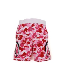 BIG ABC CAMO SIDE SHARK SWEAT SHORTS M