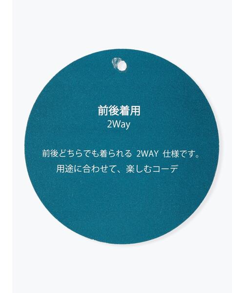 Samansa Mos2 blue(サマンサモスモスブルー)の「前後2WAYティアードチュニック(シャツ/ブラウス・レディース・オフホワイト/ブラック/サックスブルー・フリ-)」の13枚目の写真