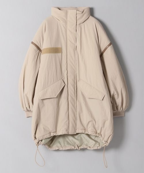 JEANASIS(ジーナシス)の「【WEB・一部店舗限定】ソデ2WAY M-65コート/169187(ナイロンジャケット・レディース・オフホワイト/ブラック/グレー系その他/ベージュ/ブルー/グレイッシュブルー・FREE)」の5枚目の写真