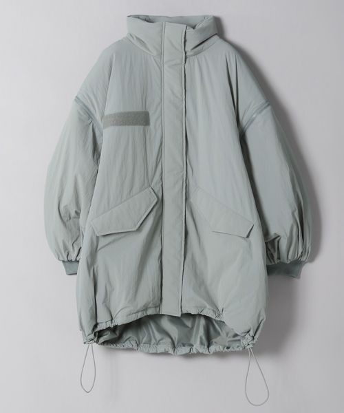 JEANASIS(ジーナシス)の「【WEB・一部店舗限定】ソデ2WAY M-65コート/169187(ナイロンジャケット・レディース・オフホワイト/ブラック/グレー系その他/ベージュ/ブルー/グレイッシュブルー・FREE)」の4枚目の写真