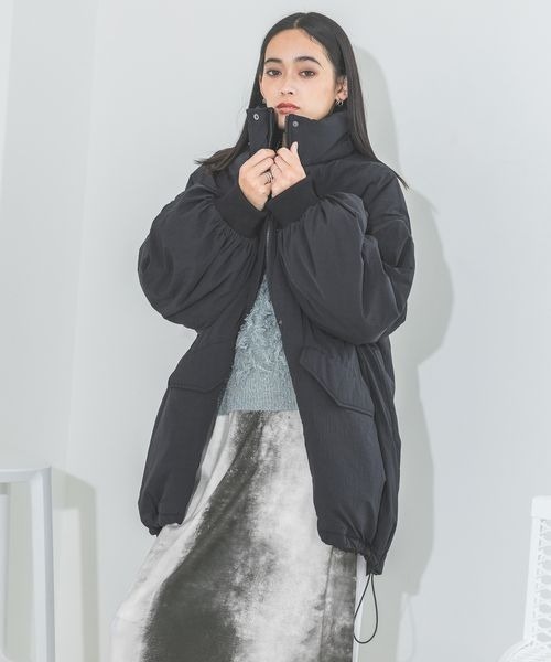 JEANASIS(ジーナシス)の「【WEB・一部店舗限定】ソデ2WAY M-65コート/169187(ナイロンジャケット・レディース・オフホワイト/ブラック/グレー系その他/ベージュ/ブルー/グレイッシュブルー・FREE)」の19枚目の写真
