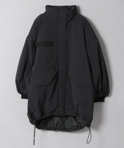 JEANASIS(ジーナシス)の「【WEB・一部店舗限定】ソデ2WAY M-65コート/169187(ナイロンジャケット・レディース・オフホワイト/ブラック/グレー系その他/ベージュ/ブルー/グレイッシュブルー・FREE)」の11枚目の写真