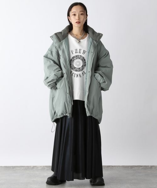 JEANASIS(ジーナシス)の「【WEB・一部店舗限定】ソデ2WAY M-65コート/169187(ナイロンジャケット・レディース・オフホワイト/ブラック/グレー系その他/ベージュ/ブルー/グレイッシュブルー・FREE)」の22枚目の写真