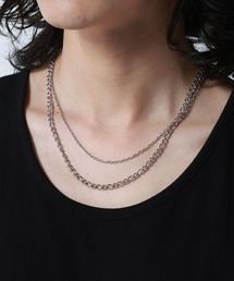 RAGEBLUE | Stainless Double Chain Necklace / ス/テンレスダブルチェーンネックレス(ネックレス)