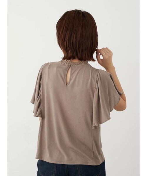 earth music&ecology(アースミュージックアンドエコロジー)の「レースブラウソー *(Tシャツ/カットソー・レディース・アイボリー/ライトグレー/モカ/ブラック・FREE)」の13枚目の写真