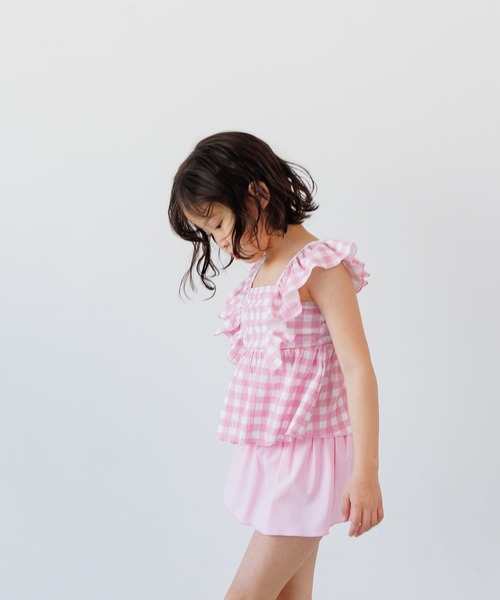LOWRYS FARM(ローリーズファーム)の「【KIDS】SWIM フリルセットアップ 105952(水着・キッズ・ネイビー/ピンク/ブルー/ブラック・110cm/120cm/130cm)」の4枚目の写真