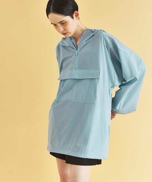 URBAN RESEARCH(アーバンリサーチ)の「『UVカット』Swim URBAN RESEARCH スイムアノラックパーカー(水着・レディース・ネイビー/ホワイト/ライトブルー・FREE)」の1枚目の写真