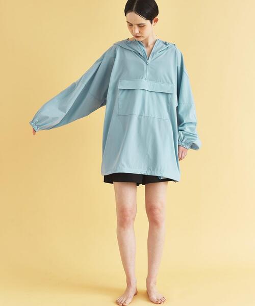 URBAN RESEARCH(アーバンリサーチ)の「『UVカット』Swim URBAN RESEARCH スイムアノラックパーカー(水着・レディース・ネイビー/ホワイト/ライトブルー・FREE)」の14枚目の写真