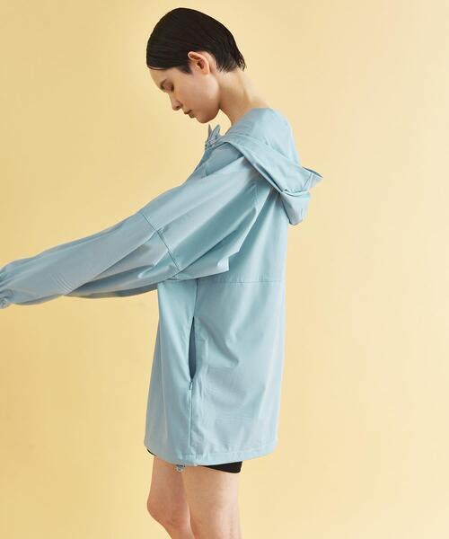 URBAN RESEARCH(アーバンリサーチ)の「『UVカット』Swim URBAN RESEARCH スイムアノラックパーカー(水着・レディース・ネイビー/ホワイト/ライトブルー・FREE)」の15枚目の写真