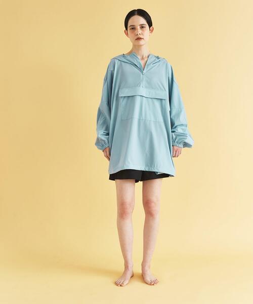 URBAN RESEARCH(アーバンリサーチ)の「『UVカット』Swim URBAN RESEARCH スイムアノラックパーカー(水着・レディース・ネイビー/ホワイト/ライトブルー・FREE)」の18枚目の写真