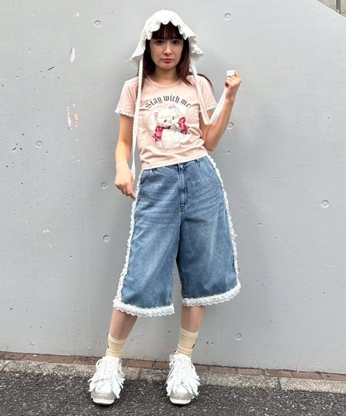 Candy Stripper(キャンディストリッパー)の「BABY FRILL ハット(ハット・レディース・オフホワイト/ブラック・FREE)」の17枚目の写真