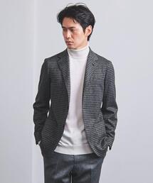 UNITED ARROWS | <UNITED ARROWS> ハウンドトゥース ジャージーソフト2ボタン ジャケット(テーラードジャケット)