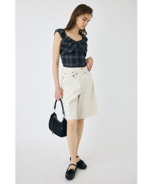 MOUSSY(マウジー)の「LAYERED GATHERED CHECK ブラウス(シャツ/ブラウス・レディース・ブラック/ベージュ/ライトカーキ・1/2)」の14枚目の写真