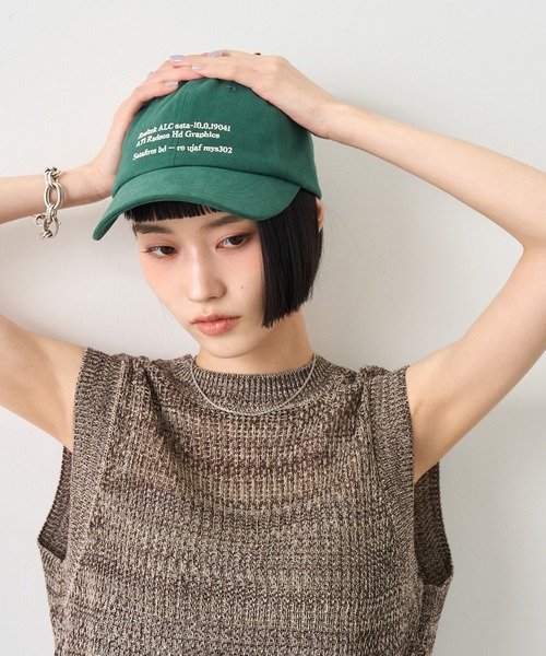 NOGLE(ノグル)の「【NOGLE/ノグル】刺繍ロゴキャップ(キャップ・レディース・ブラック/ベージュ/ネイビー/ブラウン/レッド/ブラウン系その他/アイボリー/グリーン・FREE)」の6枚目の写真