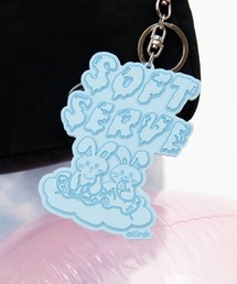 『KIRSH/キルシー』TWIN BUNNY RUBBER KEYRING KH/バニーラバーキーリング