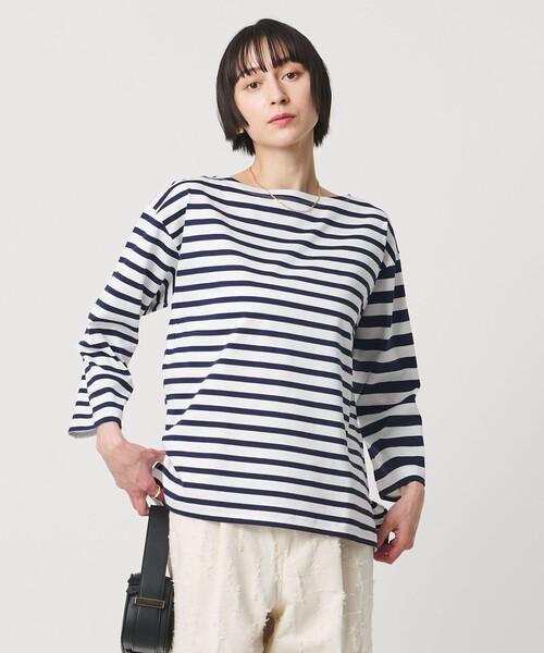 UNITED ARROWS(ユナイテッドアローズ)の「8分袖 イレギュラー ボーダー カットソー(Tシャツ/カットソー・レディース・その他1/その他2・FREE)」の3枚目の写真