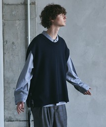 shiki tokyo | Multiway OVERSIZED KNIT VEST / マルチウェイオーバーサイズニットベスト(ベスト)