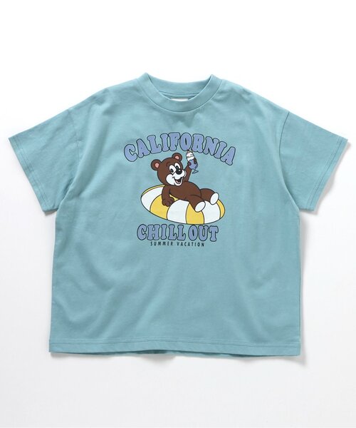 BREEZE(ブリーズ)の「【WEB限定/ジュニア対応】カラバリプリント半袖Tシャツ(Tシャツ/カットソー・キッズ・パープル/ブラウン/ブラック/アイボリー/ターコイズブルー/スカイブルー/ベージュ/レッド/ピンク/サックスブルー/オフホワイト/ネイビー/ベビーピンク/チャコール/グリーン/ミント/オレンジ/ブルー/イエロー・90/130/140/150/100/110/120)」の10枚目の写真