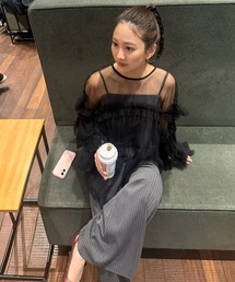 デコラティブチュールトップス / decorative tulle tops