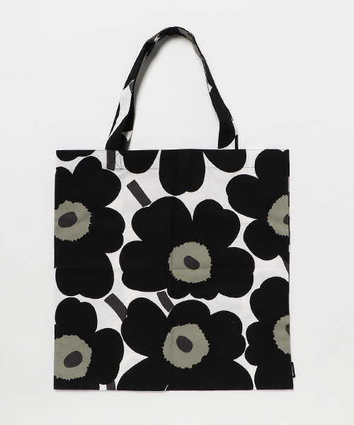 marimekko(マリメッコ)の「Pieni Unikko / tote bag(トートバッグ・レディース・グリーン/ネイビー/ボルドー/ブラック/スカイブルー/レッド/ホワイト・FREE)」の3枚目の写真
