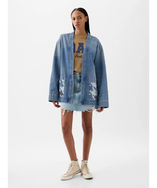 GAP(ギャップ)の「DAP GAP オーガニック デニム ラップ ジャケット(デニムジャケット・メンズ・ホワイト系その他・XS/S/M/L/XL)」の7枚目の写真