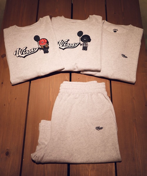 wissty(ウィスティー)の「wissty-ロゴ刺繍スウェットショーツ(スウェットパンツ・メンズ・グレー/ブラック・L/M)」の10枚目の写真