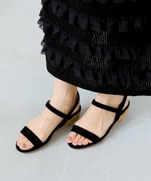 menue | 3.5cmヒール ジュート ゴムストラップサンダル(サンダル)