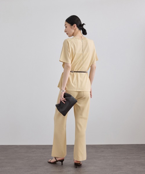 SALON adam et rope'(サロン アダム エ ロペ)の「クールニットエフォートレスパンツ / セットアップ対応(その他パンツ・レディース・キナリ/ブラック・FREE)」の15枚目の写真