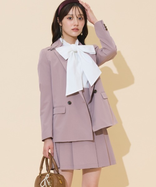 WILLSELECTION(ウィルセレクション)の「ハイウエストプリーツミニスカート(スカート・レディース・ピンク/ダークブラウン/ブラック・FREE)」の3枚目の写真