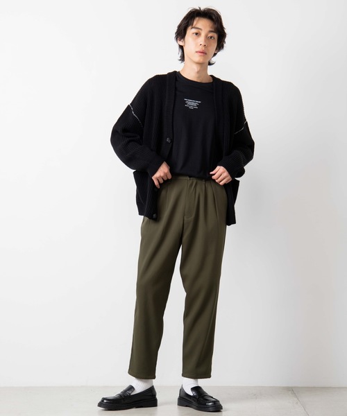WEGO(ウィゴー)の「WEGO/裏起毛ペグトップスラックス(スラックス・メンズ・カーキ/ブラック・LARGE/MEDIUM/SMALL)」の19枚目の写真