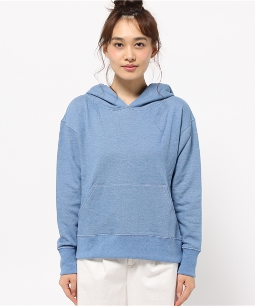 Denime(ドゥニーム)の「INDIGOLIKE SWEAT PARKA/インディゴライクスウェットパーカー(パーカー・レディース・ネイビー/ブルー・FREE)」の16枚目の写真