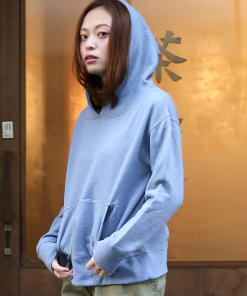 Denime(ドゥニーム)の「INDIGOLIKE SWEAT PARKA/インディゴライクスウェットパーカー(パーカー・レディース・ネイビー/ブルー・FREE)」の18枚目の写真