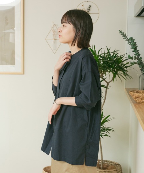 FORK&SPOON(フォークアンドスプーン)の「FORK&SPOON ツイルシャツチュニック(シャツ/ブラウス・レディース・ネイビー/ストライプ・ONE)」の17枚目の写真