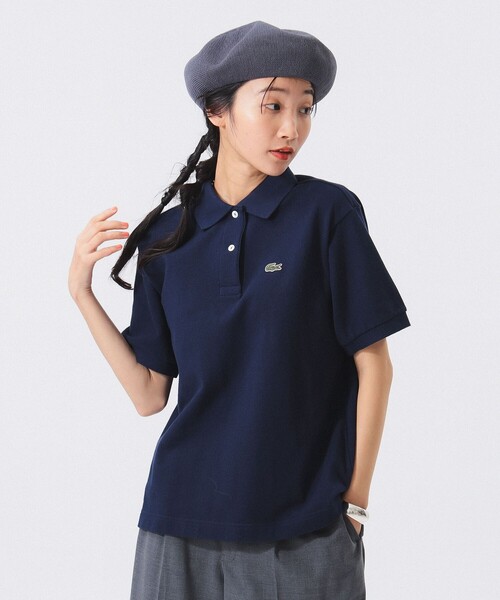 LACOSTE(ラコステ)の「【別注】LACOSTE / ヘビー ピケ ポロ ショートスリーブ(ポロシャツ・レディース・ベージュ/ネイビー/ブラック・38/36/34)」の16枚目の写真