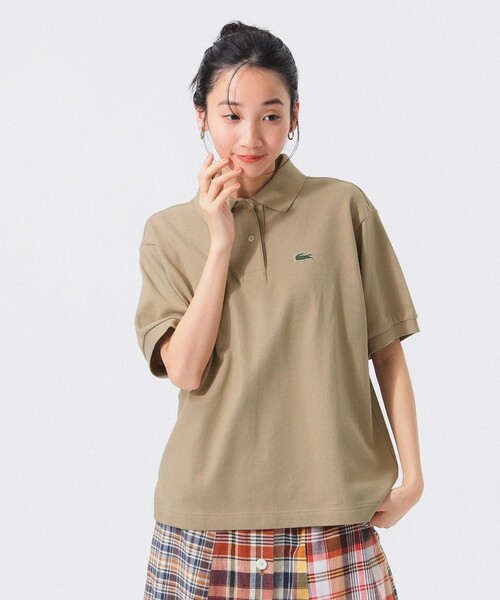 LACOSTE(ラコステ)の「【別注】LACOSTE / ヘビー ピケ ポロ ショートスリーブ(ポロシャツ・レディース・ベージュ/ネイビー/ブラック・38/36/34)」の19枚目の写真