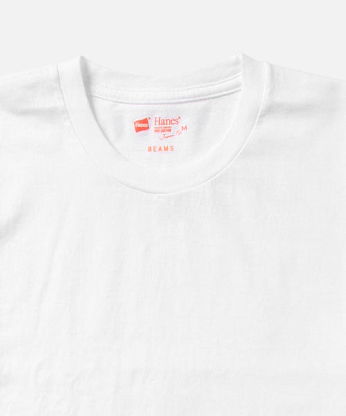 BEAMS(ビームス)の「HANES / T-SHIRTS Japan Fit ジャパンフィット(2枚組)クルーネックTシャツ(Tシャツ/カットソー・メンズ・ホワイト・X-LARGE/LARGE/SMALL/MEDIUM)」の2枚目の写真