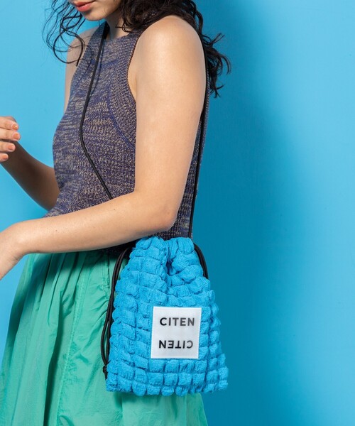 CITEN(シテン)の「<CITEN>ポップコーン キンチャクショルダー(ショルダーバッグ・レディース・コバルトブルー/ブラック/オレンジ/オフホワイト/ブラウン/ロイヤルブルー・FREE)」の4枚目の写真